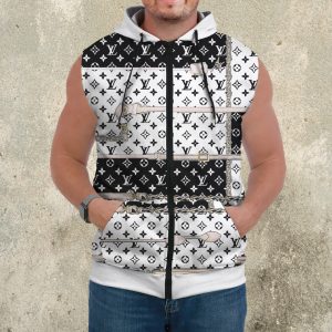 Premium Louis Vuitton Sleeveless Zip Hoodie For Men - DN9060717