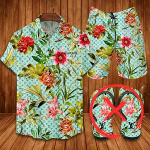 Louis Vuitton Combo Hawaii Shirt, Shorts Hot Trend 2025 - DN9180223