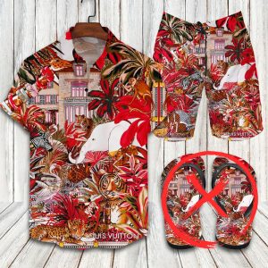 Louis Vuitton Combo Hawaii Shirt, Shorts Hot Trend 2025 - DN9180232