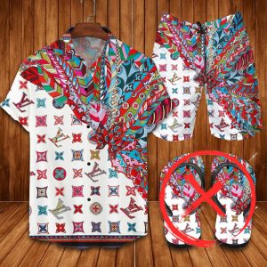 Louis Vuitton Combo Hawaii Shirt, Shorts Hot Trend 2025 - DN9180239