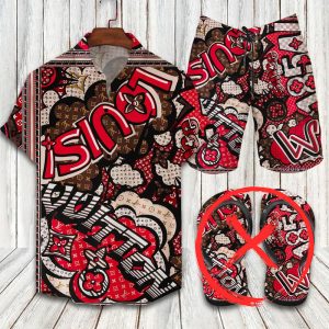 Louis Vuitton Combo Hawaii Shirt, Shorts Hot Trend 2025 - DN9180259