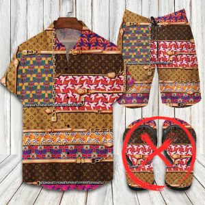 Louis Vuitton Combo Hawaii Shirt, Shorts Hot Trend 2025 - DN9180260