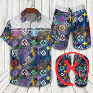 Louis Vuitton Combo Hawaii Shirt, Shorts Hot Trend 2025 - DN9180267