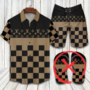 Louis Vuitton Combo Hawaii Shirt, Shorts Hot Trend 2025 - DN9180287