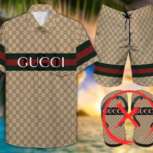 Gucci Combo Hawaii Shirt, Shorts Hot Trend 2025 - DN9190203