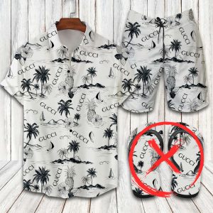 Gucci Combo Hawaii Shirt, Shorts Hot Trend 2025 - DN9190221