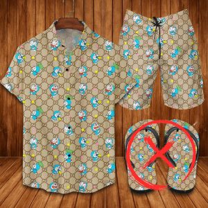 Gucci Combo Hawaii Shirt, Shorts Hot Trend 2025 - DN9200251
