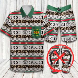 Gucci Combo Hawaii Shirt, Shorts Hot Trend 2025 - DN9220212