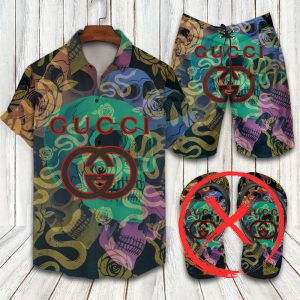 Gucci Combo Hawaii Shirt, Shorts Hot Trend 2025 - DN9220219