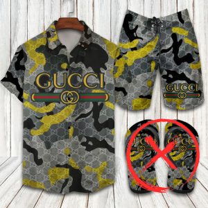 Gucci Combo Hawaii Shirt, Shorts Hot Trend 2025 - DN62202992