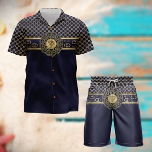 Gucci Combo Hawaii Shirt, Shorts Hot Trend 2025 - DN9260305