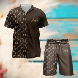 Gucci Combo Hawaii Shirt, Shorts Hot Trend 2025 - DN9260308