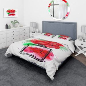 Best Chanel Red No.5 Perfume Bedroom Set