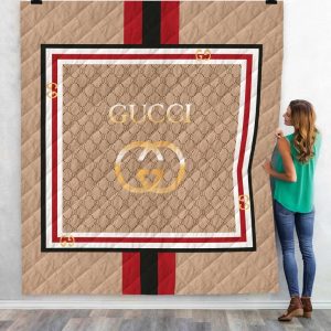 Gucci Beige Fashion Luxury Brand Premium Logo Blanket Fleece Home Decor LVT00178