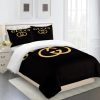 Gucci Black Premium Luxury Brand Limited Fashion Bedding Set Home Decor LVT00079