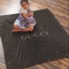 Gucci Dark Luxury Brand Hot Logo Premium Blanket Fleece Home Decor LVT00159