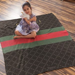 Gucci Dirty Brown Luxury Brand Logo Premium Blanket Fleece Home Decor LVT00106