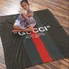 Gucci Off-White For Gucci Luxury Brand Logo Premium Blanket Fleece Home Decor LVT00107