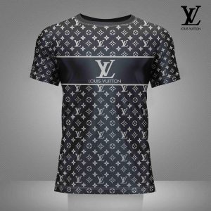 Louis Vuitton Luxury Brand Premium T-Shirt Outfit For Men Women -  -B9G-TX-HH02970 black