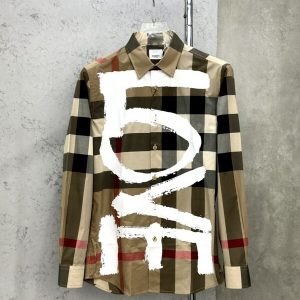 BURBERRY LONG SLEEVE BUTTON SHIRT - DN9140736