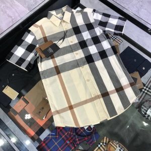 BURBERRY SHORT SLEEVE BUTTON SHIRT - DN9140739