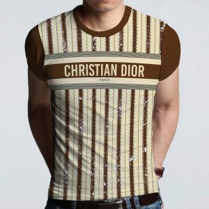 Dior Luxury T-Shirt LIDT1013-Brown
