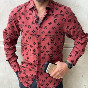 Limited LV Long Sleeve Button Shirt for Men Hot 2025 LILL1158