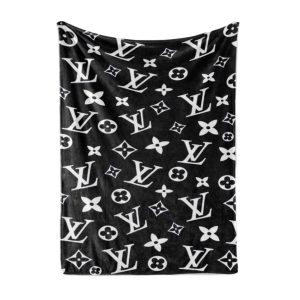 Louis Vuitton Clasic Logo Luxury Brand Premium Blanket Fleece Home Decor LVT00170