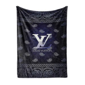 Louis Vuitton Dirty Logo Luxury Brand Premium Blanket Fleece Home Decor LVT00172