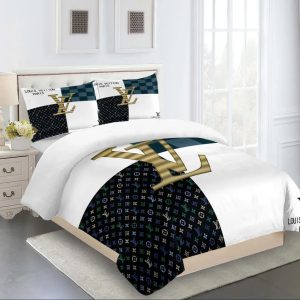 Louis Vuitton Luxury Brand Limited Premium Fashion Bedding Set Home Decor LVT00089
