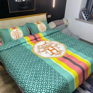 Hermes Limited Luxury Brand Bedding Set Home Decor - Max010091