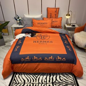 Hermes Limited Luxury Brand Bedding Set Home Decor - Max010103
