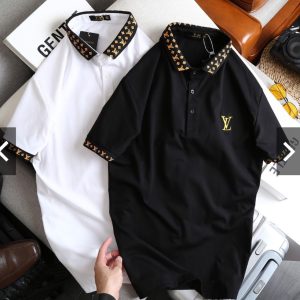 (Black & White)Louis Vuitton Polo Shirt For Men- Max02070