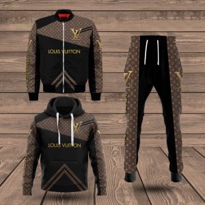 Combo Louis Vuitton Jacket & Hoodie & Pants  - Max05817