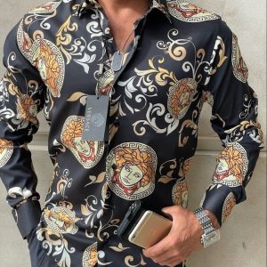 Versace-Luxury Long Sleeve Shirt CCY Max-Max07225