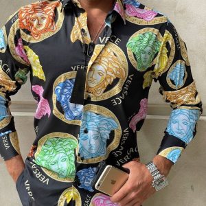 Versace-Luxury Long Sleeve Shirt CCY Max-Max07235