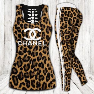 Chanel hublot tank top leggings luxury brand clothing clothes outfit gym for women hot 2025 - Max07682