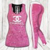 Chanel hublot tank top leggings luxury brand clothing clothes outfit gym for women hot 2025 - Max07683