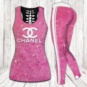 Chanel hublot tank top leggings luxury brand clothing clothes outfit gym for women hot 2025 - Max07683