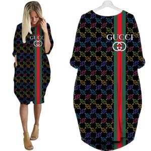 Gucci batwing pocket dress luxury brand clothing clothes outfit for women - Max07913