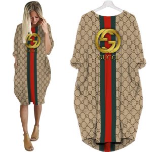 Gucci batwing pocket dress luxury brand clothing clothes outfit for women - Max07937