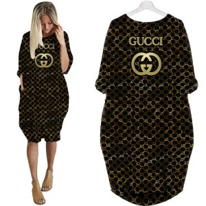 Gucci batwing pocket dress luxury brand clothing clothes outfit for women - Max07939