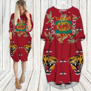 Gucci batwing pocket dress luxury brand clothing clothes outfit for women - Max07957