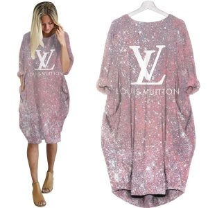 LV Hot Limited Batwing Pocket Dress For Women 2025 Max07970