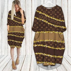 Louis Vuitton batwing pocket dress luxury brand clothing clothes outfit for women - Max07980