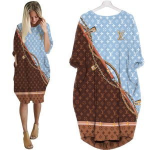 Louis Vuitton batwing pocket dress luxury brand clothing clothes outfit for women - Max07982