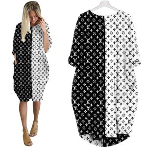 Louis Vuitton batwing pocket dress luxury brand clothing clothes outfit for women - Max07987