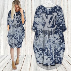 Louis Vuitton batwing pocket dress luxury brand clothing clothes outfit for women - Max07993