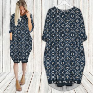 Louis Vuitton batwing pocket dress luxury brand clothing clothes outfit for women - Max07994