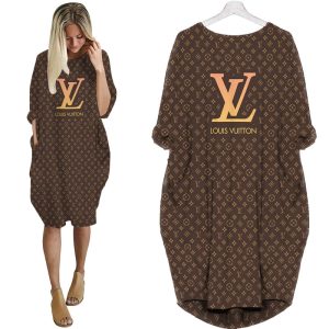 LV Hot Limited Batwing Pocket Dress For Women 2025 Max08004